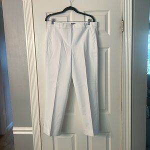 J. Crew Factory Kallie Crisp Pure White Pants Sz. 12 NWT